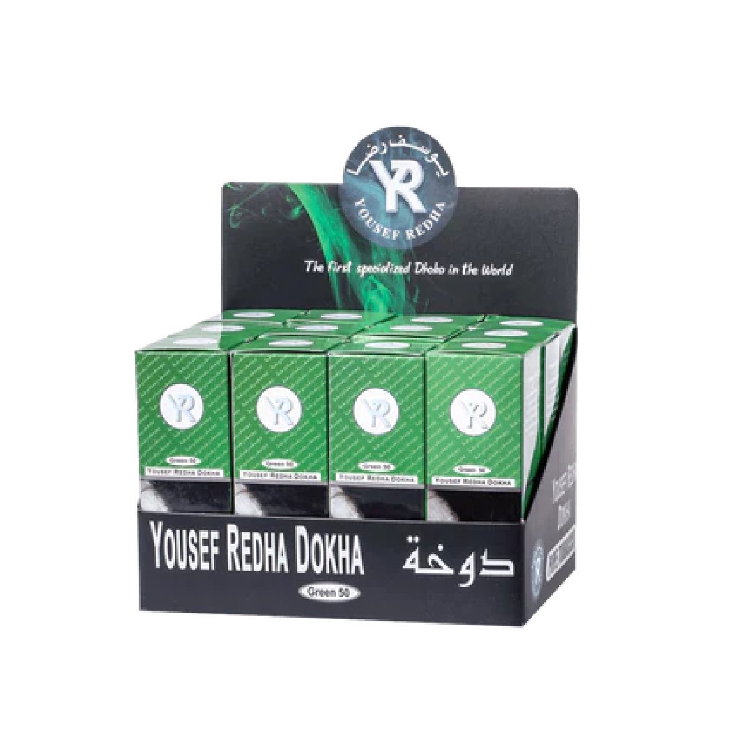 Yousef Redha Dokha Green 50 13g box