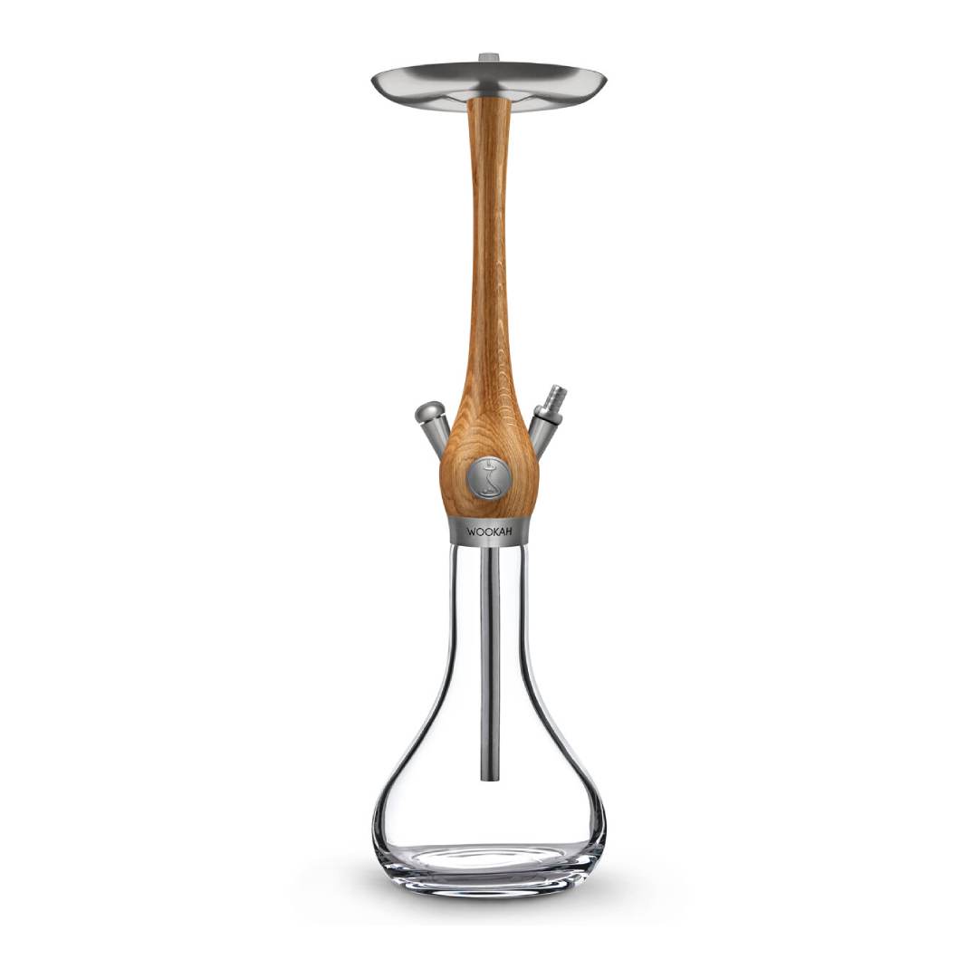 Wookah Poland Hookah Oak Smooth Clear Bundle